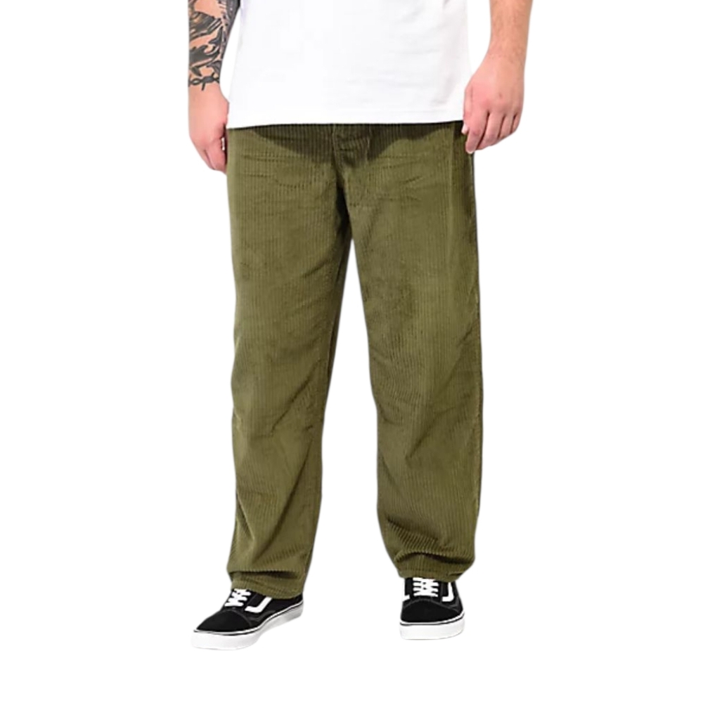 Monet Skateboards olive green Plush Corduroy pants Unisex 32